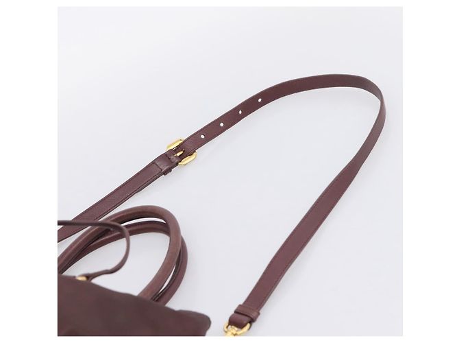 PRADA Tote Bag Nylon 2way Bordeaux Gold - Ansicht 14