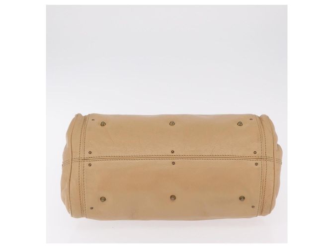 Chloé Chloe Paddington Hand Bag Leather Beige Gold Silver - vista 13