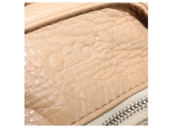 Chloé Chloe Paddington Hand Bag Leather Beige Gold Silver - vista 23