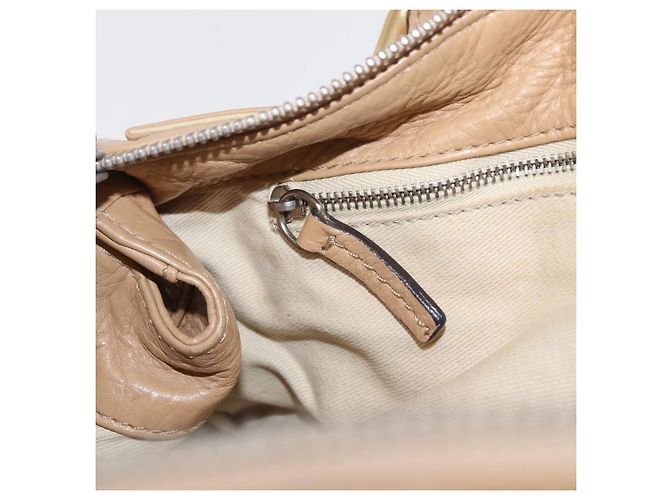 Chloé Chloe Paddington Hand Bag Leather Beige Gold Silver - vista 27