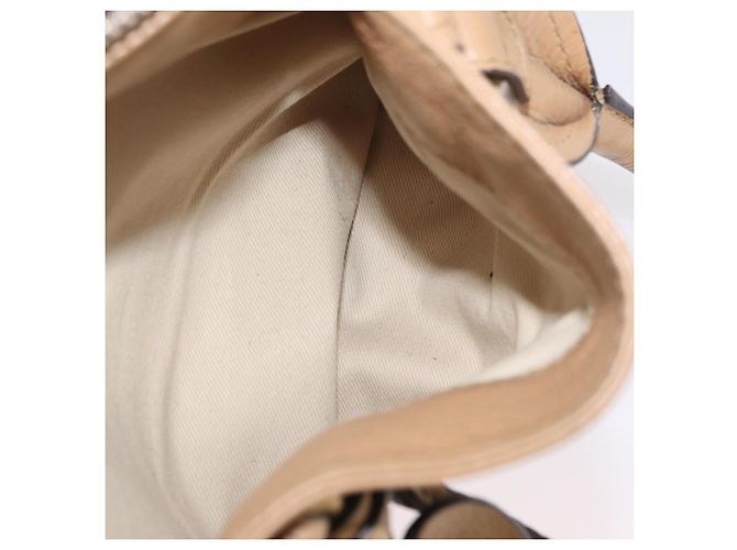 Chloé Chloe Paddington Hand Bag Leather Beige Gold Silver - vista 29