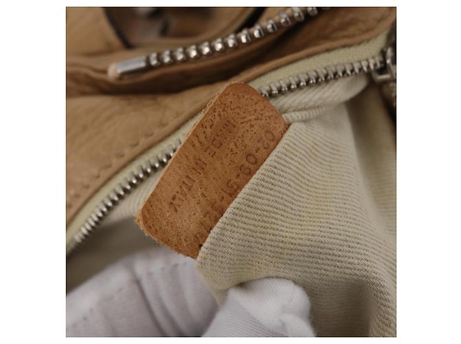 Chloé Chloe Paddington Hand Bag Leather Beige Gold Silver - vista 30