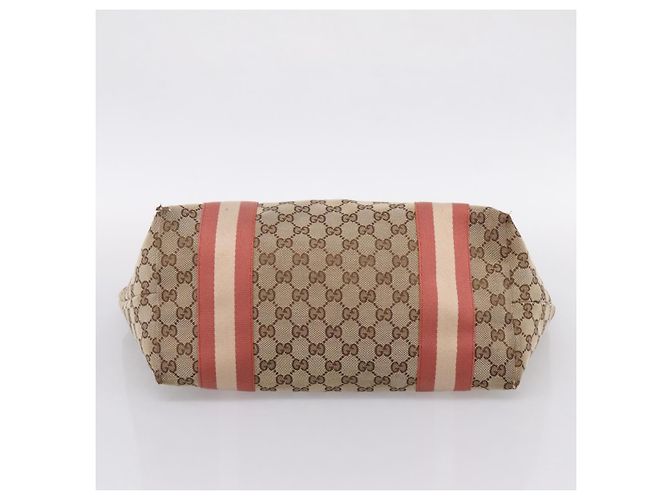 GUCCI GG Canvas Tote Bag Beige Gold 211976 - vista 10