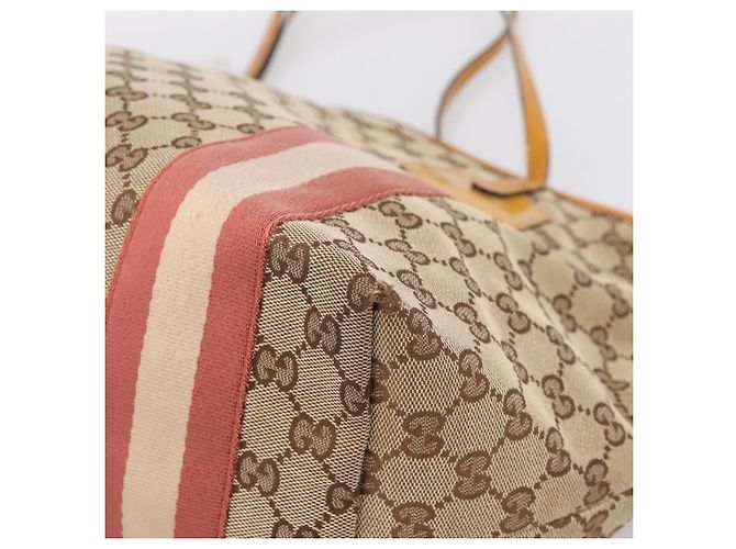 GUCCI GG Canvas Tote Bag Beige Gold 211976 - vista 11