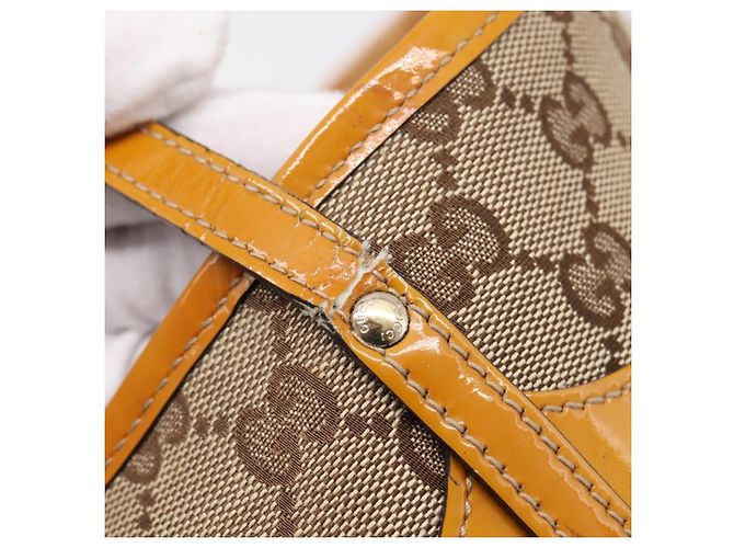 GUCCI GG Canvas Tote Bag Beige Gold 211976 - vista 15