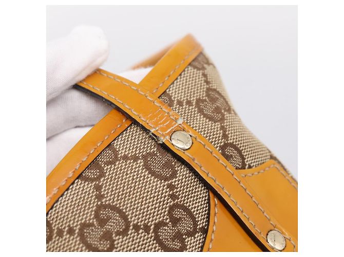 GUCCI GG Canvas Tote Bag Beige Gold 211976 - vista 16