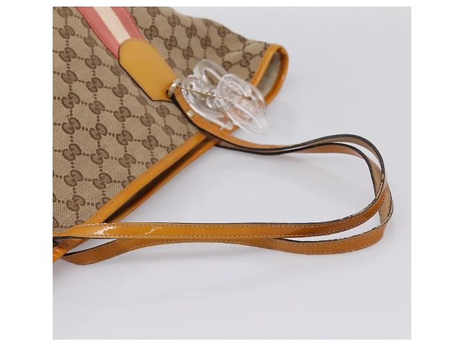 GUCCI GG Canvas Tote Bag Beige Gold 211976 - vista 7