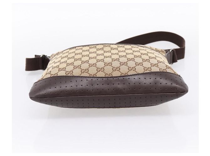 GUCCI GG Canvas Shoulder Bag Beige Silver 145857 - vista 9