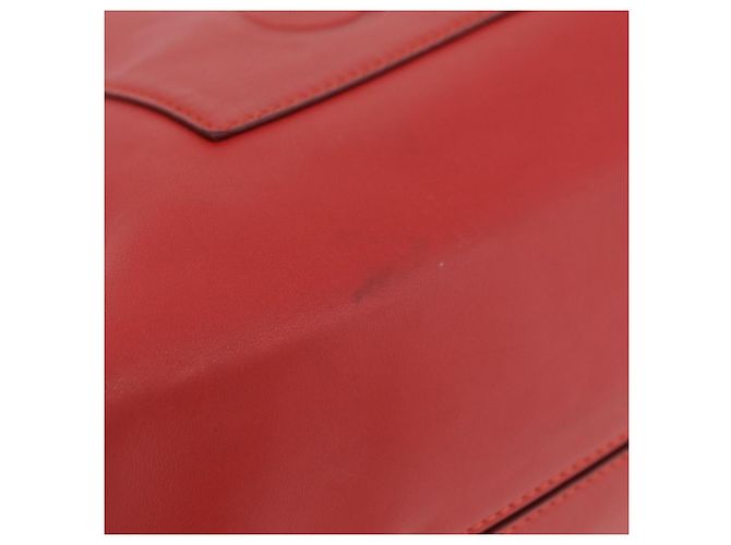 LOEWE Tote Bag Leather Red Silver - vista 10
