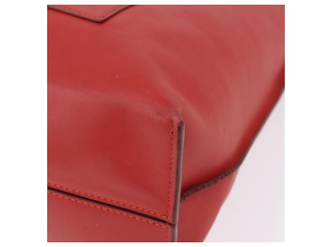 LOEWE Tote Bag Leather Red Silver - vista 15