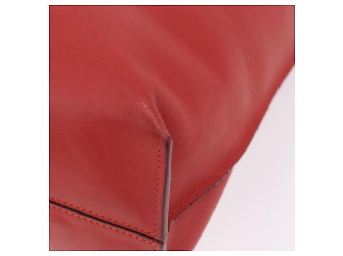 LOEWE Tote Bag Leather Red Silver - vista 17