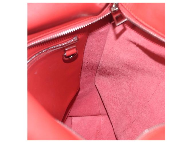 LOEWE Tote Bag Leather Red Silver - vista 21