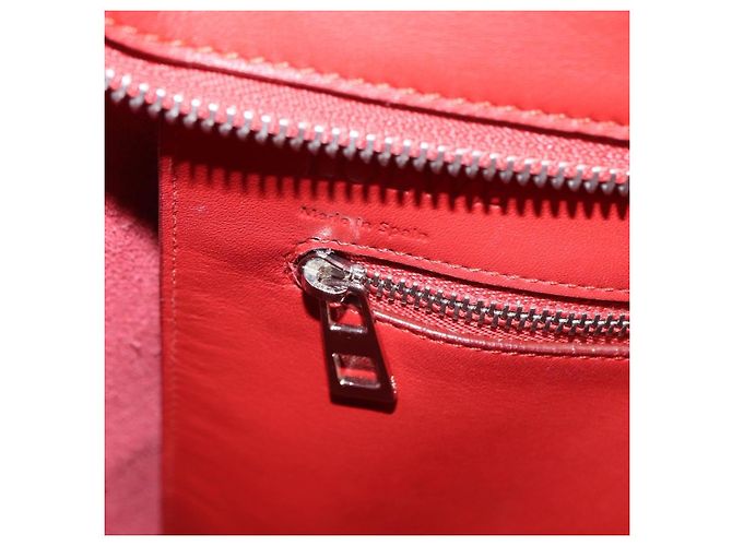 LOEWE Tote Bag Leather Red Silver - vista 23