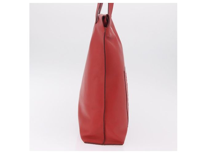 LOEWE Tote Bag Leather Red Silver - vista 4