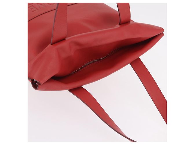 LOEWE Tote Bag Leather Red Silver - vista 7