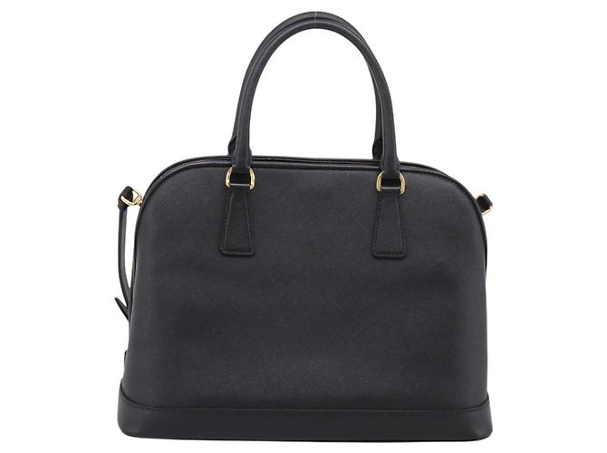 PRADA Hand Bag Safiano Leather 2way Black Gold - vista 2