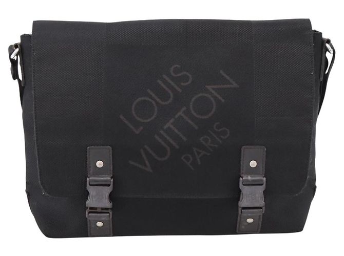 LOUIS VUITTON Damier Geant Petite Message Bag Black M93618 LV - vista 13