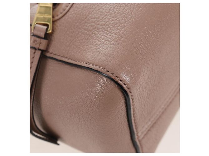 Miu Miu Hand Bag Leather 2way Pink Gold - vista 18