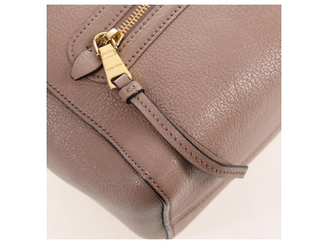 Miu Miu Hand Bag Leather 2way Pink Gold - vista 23