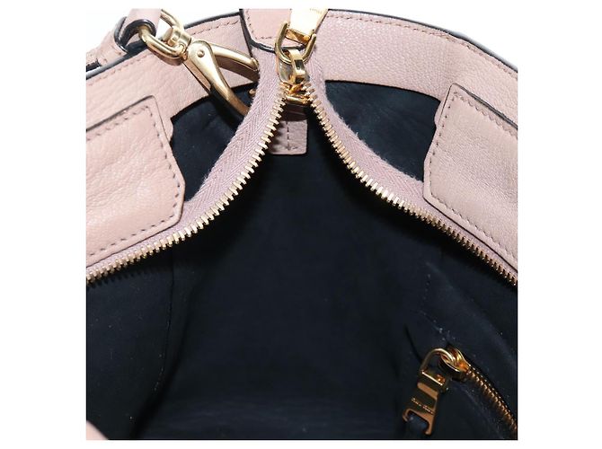 Miu Miu Hand Bag Leather 2way Pink Gold - vista 28