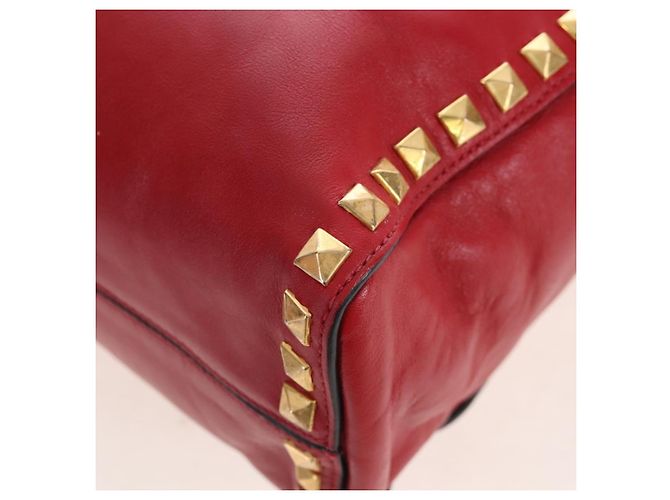 Miu Miu Tote Bag Leather 2way Red Gold - vista 20