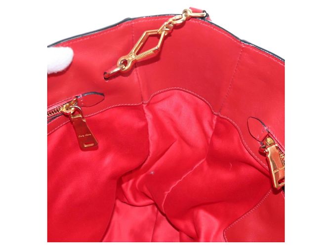 Miu Miu Tote Bag Leather 2way Red Gold - vista 24