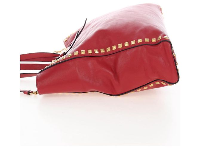 Miu Miu Tote Bag Leather 2way Red Gold - vista 4