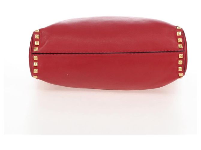 Miu Miu Tote Bag Leather 2way Red Gold - vista 5