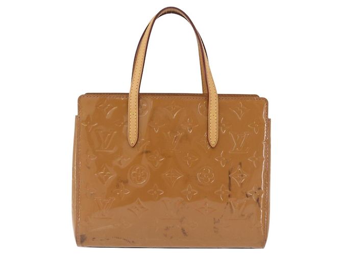 LOUIS VUITTON Monogram Vernis Catalina BB Hand Bag Noisette LV - vista 13