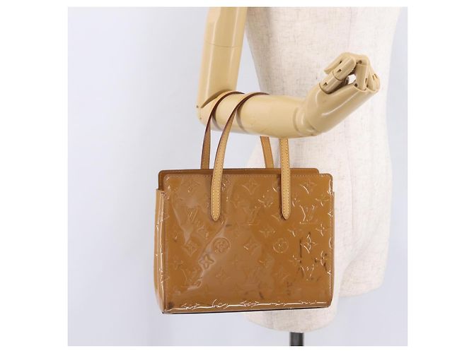LOUIS VUITTON Monogram Vernis Catalina BB Hand Bag Noisette LV - vista 22