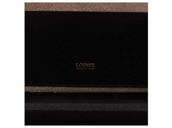 LOEWE Trunk Leather Dark Brown Gold Tone - vista 25