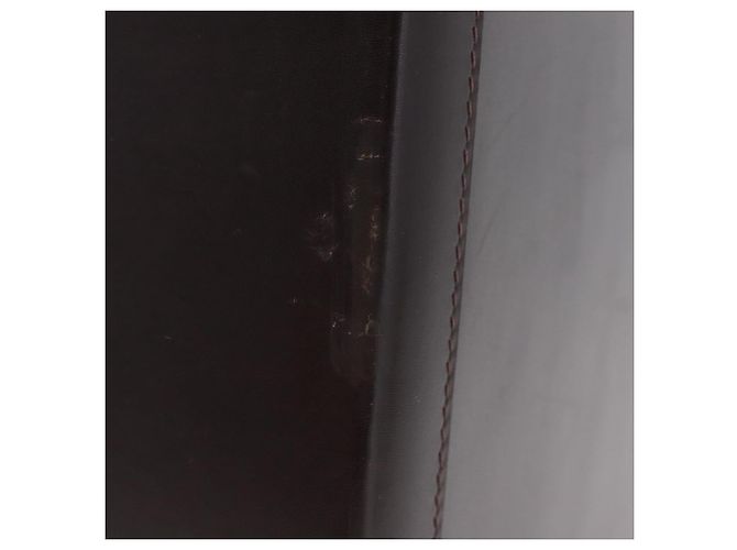 LOEWE Trunk Leather Dark Brown Gold Tone - vista 5