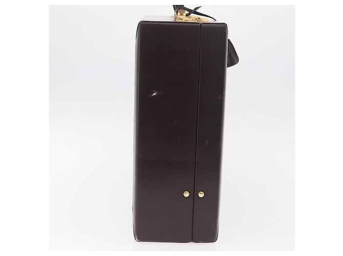 LOEWE Trunk Leather Dark Brown Gold Tone - vista 6