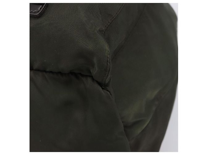 PRADA Mochila Nylon Khaki Silver - vista 15