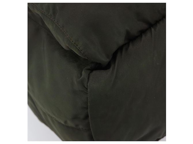PRADA Mochila Nylon Khaki Silver - vista 16