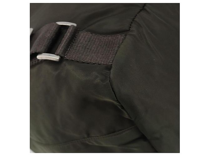 PRADA Mochila Nylon Khaki Silver - vista 18