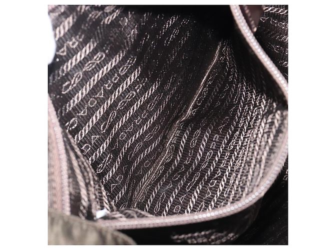 PRADA Mochila Nylon Khaki Silver - vista 26