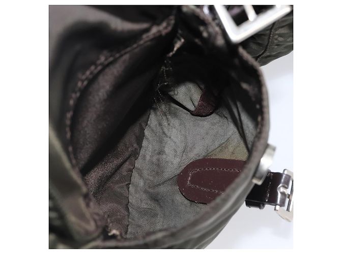 PRADA Mochila Nylon Khaki Silver - vista 27