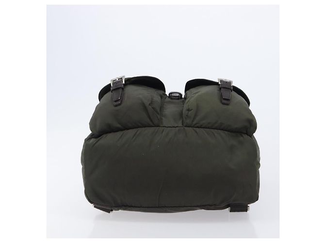 PRADA Mochila Nylon Khaki Silver - vista 5