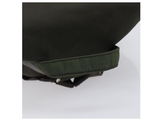 PRADA Mochila Nylon Khaki Silver - vista 7