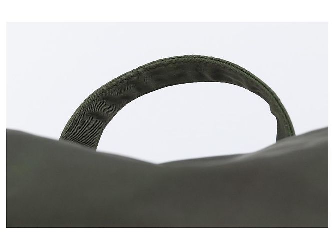 PRADA Mochila Nylon Khaki Silver - vista 8