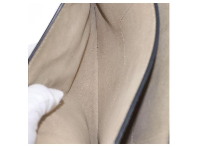 Chloé Chloe Fay Shoulder Bag Leather Suede Gray Gold - vista 26