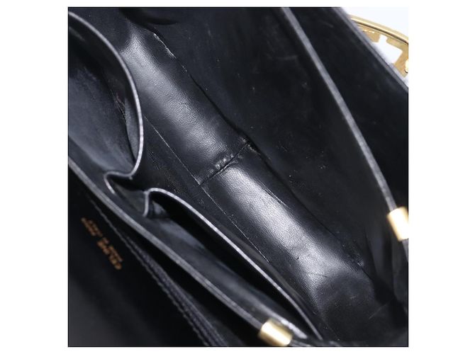 Céline CELINE Horse Carriage Shoulder Bag Leather Black Gold - vista 11