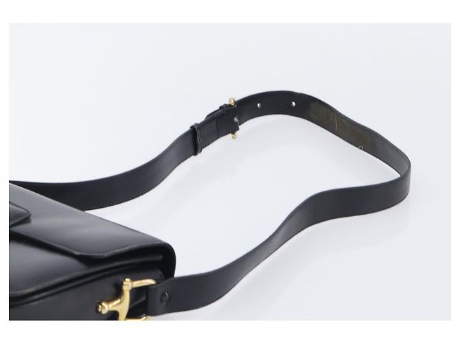 Céline CELINE Horse Carriage Shoulder Bag Leather Black Gold - vista 14