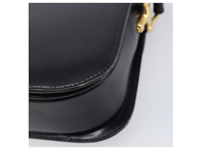 Céline CELINE Horse Carriage Shoulder Bag Leather Black Gold - vista 17