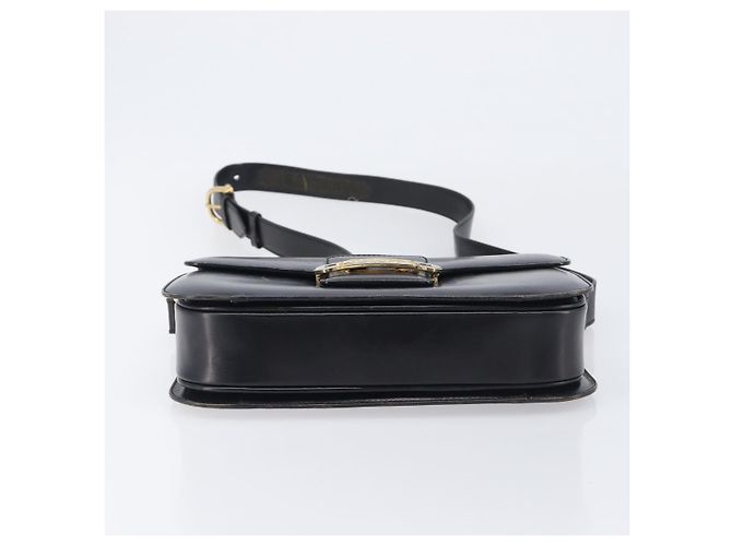 Céline CELINE Horse Carriage Shoulder Bag Leather Black Gold - vista 5