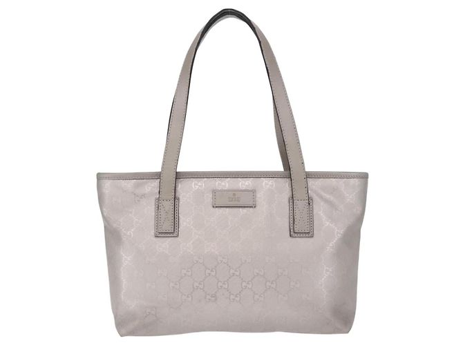 GUCCI GG Implementation Hand Bag PVC Silver 211138 - vista 2