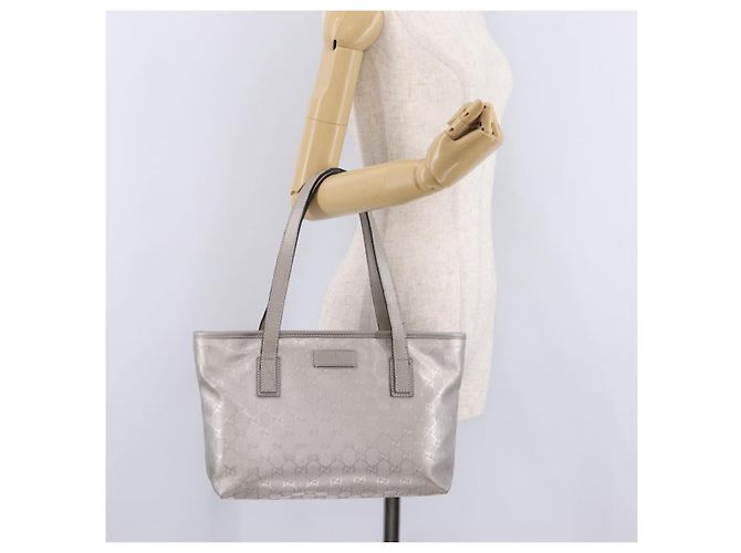 GUCCI GG Implementation Hand Bag PVC Silver 211138 - vista 25
