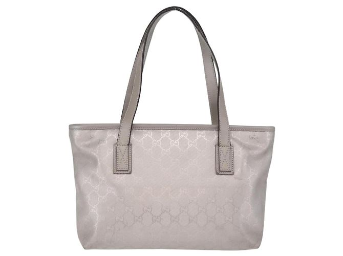 GUCCI GG Implementation Hand Bag PVC Silver 211138 - vista 3