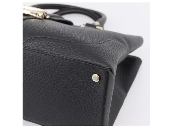 GUCCI Hand Bag Leather Black Gold 131325 - vista 10